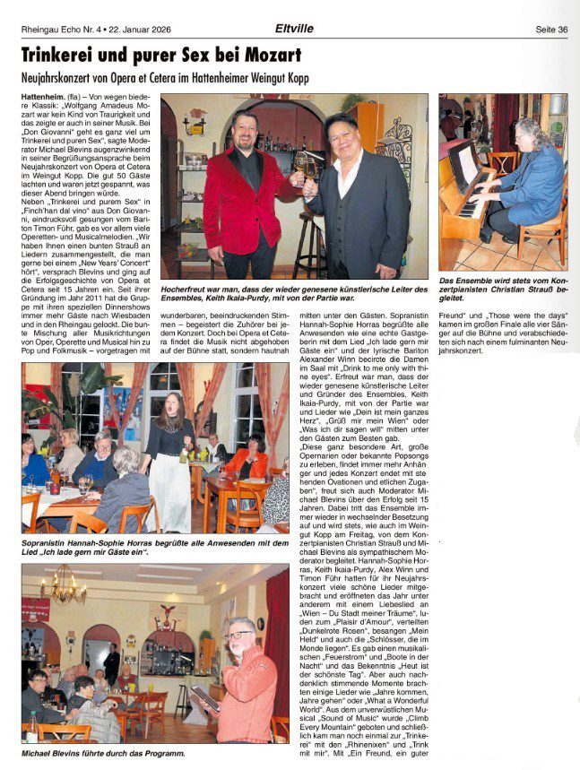 opera et cetera begeistert weinfestbesucher opera et cetera begeistert weinfestbesucher